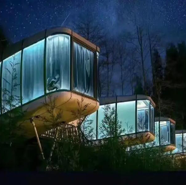 The mobile capsule house allows you to experience the mystery and beauty of the universe