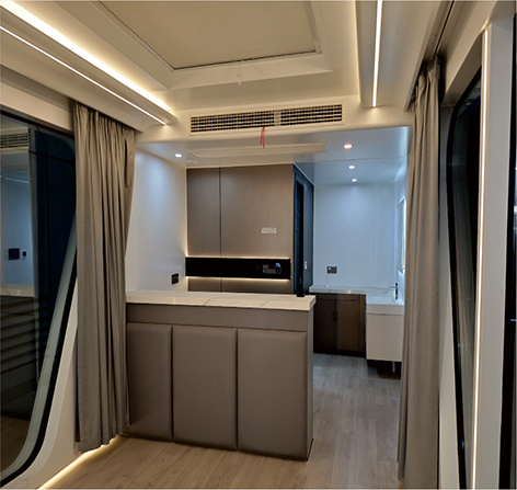 Vessel House with Kitchen room